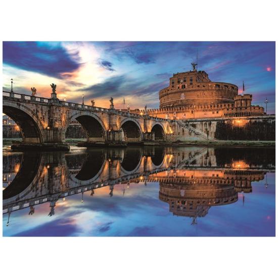 Castel Sant'Angelo Neon Dino Puzzle 1000 pièces