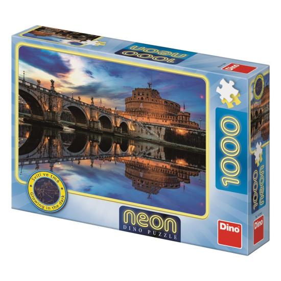 Castel Sant'Angelo Neon Dino Puzzle 1000 pièces