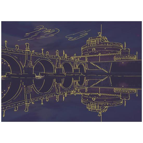 Castel Sant'Angelo Neon Dino Puzzle 1000 pièces