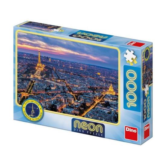 Dino Neon Paris la nuit Puzzle 1000 pièces