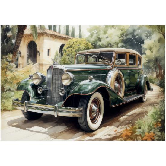Puzzle Dino Rolls-Royce Verte 500 pièces