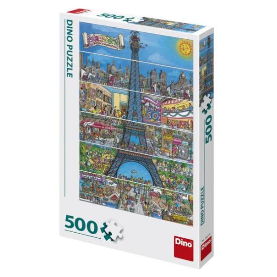 Puzzle Dino Tour Eiffel 500 pièces