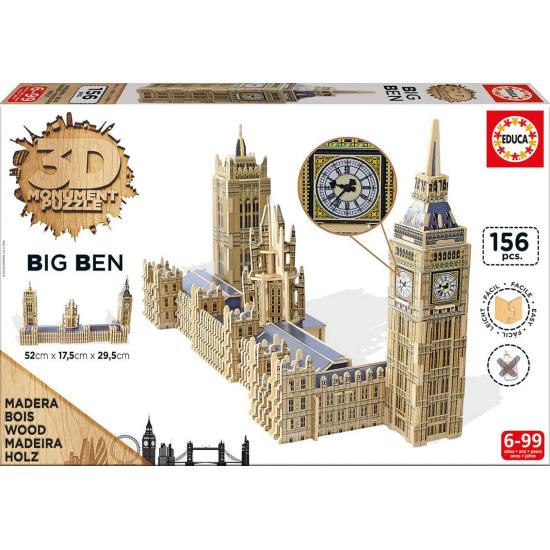 Educa Puzzle 3D Big Ben et Parlement de Londres 156 pièces