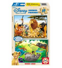 Puzzle Educa Animal Friends 2 x 50 pièces