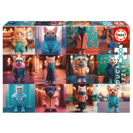 Puzzle Educa Animaux de la Mode 200 pièces