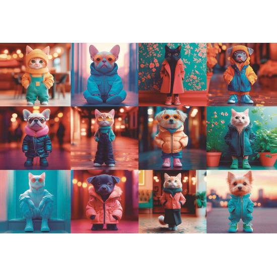 Puzzle Educa Animaux de la Mode 200 pièces