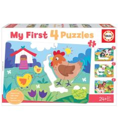 Puzzle Educa Mamans et Bébés Progressif 5+6+7+8 Pzs