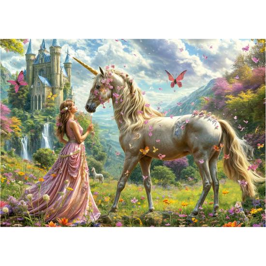 Puzzle Educa Fairies Licornes et Papillons 500 pièces