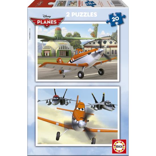 Puzzle Educa Avions, Avions 2 x 20 pièces
