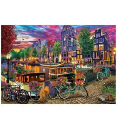 Puzzle Educa Vélos à Amsterdam 6000 pièces