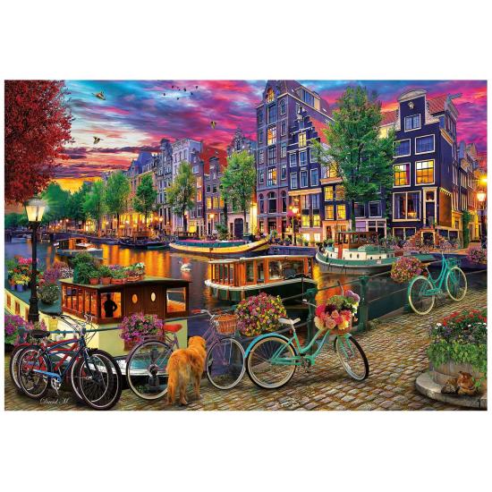 Puzzle Educa Vélos à Amsterdam 6000 pièces