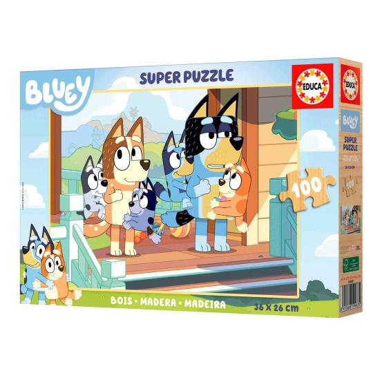 Puzzle Educa Bluey 100 pièces Bois