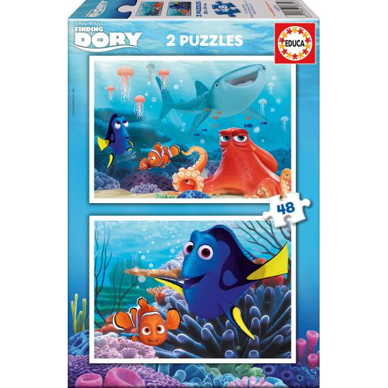 Puzzle Educa Le Monde de Doris 2 x 48 pièces