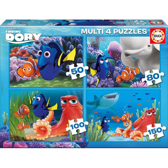 Puzzle Educa Le Monde de Dory Muliti 50+80+100+150 Pièces Puzzle Educa Le Monde de Dory Muliti 50+80+100+150 Pièces