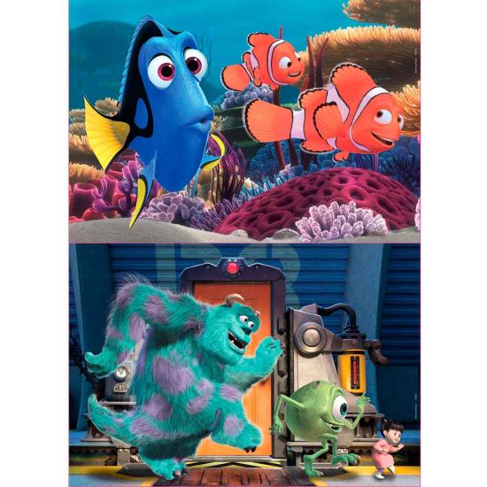 Educa Puzzle Le Monde de Nemo + Monstres 2 x 25 pcs Bois