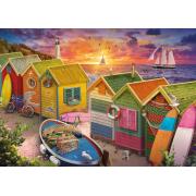 Puzzle Educa Cabanes de Plage 500 pièces