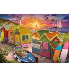 Puzzle Educa Cabanes de Plage 500 pièces