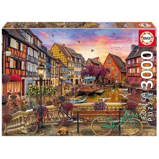 Puzzle Canal de Colmar Educa 3000 pièces