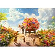 Puzzle Educa Chariot de Fleurs de 1000 pièces