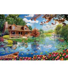 Puzzle Educa Petite Maison sur le Lac 5000 Pièces