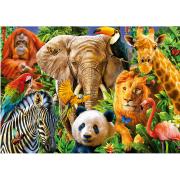 Educa Puzzle Collage d'animaux sauvages 500 pièces