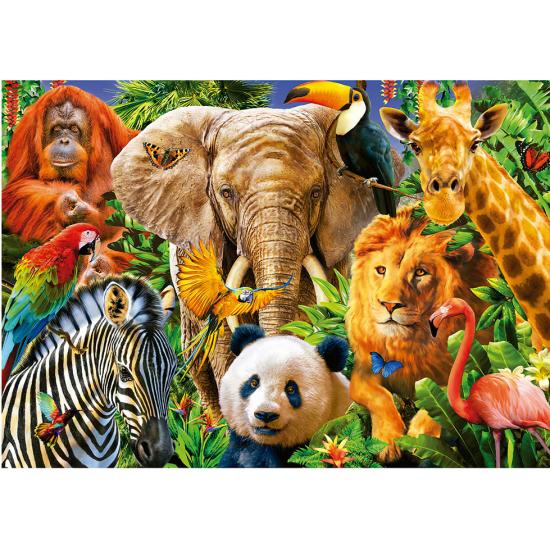 Educa Puzzle Collage d'animaux sauvages 500 pièces