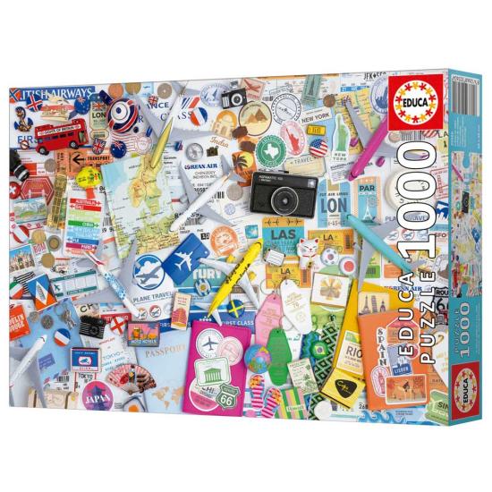 Puzzle Educa Collage De Voyage 1000 pièces