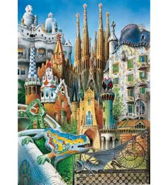 Educa Gaudí Collage Puzzle (Pièces miniatures) 1000 pièces