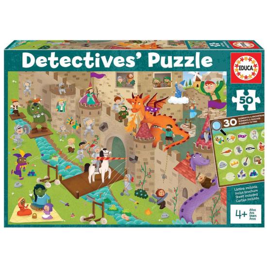 Puzzle Educa Detectives Le Château de 50 Pièces Puzzle Educa Detectives Le Château de 50 Pièces