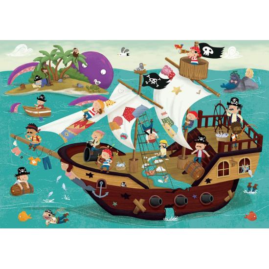 Puzzle Educa Détectives pirates XXL 50 pièces