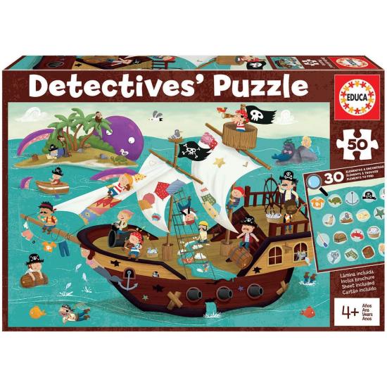 Puzzle Educa Détectives pirates XXL 50 pièces