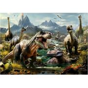 Puzzle Educa Dinosaures Féroces de 1000 pièces