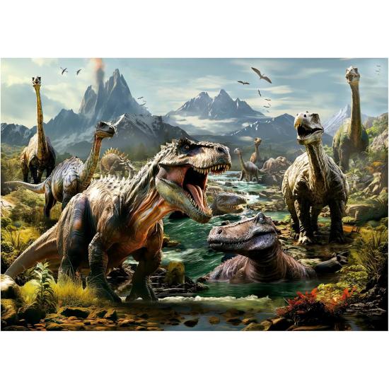 Puzzle Educa Dinosaures Féroces de 1000 pièces