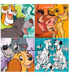 Puzzle Educa Disney Animaux 2 Progressif 12+16+20+25 Pcs