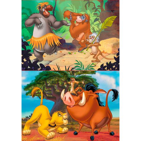 Puzzle Educa Disney Animaux 2 x 20 pièces
