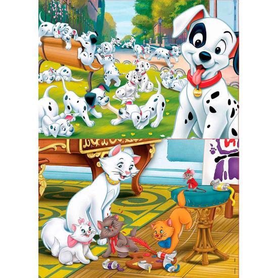 Puzzle Educa Disney Animaux 2 x 25 pièces Bois