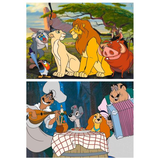 Puzzle Educa Disney Animals de 2 x 48 pièces