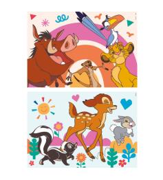 Puzzle Educa Disney Animals 2x16 pièces Bois