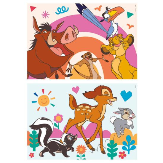 Puzzle Educa Disney Animals 2x16 pièces Bois