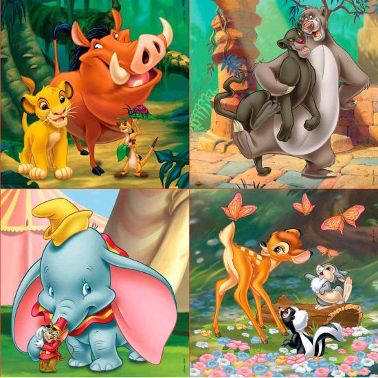 Puzzle Educa Disney Animaux Progressif 12+16+20+25 Pcs