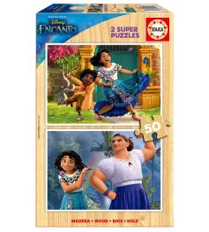 Puzzle Educa Disney Charm 2 x 50 Pcs Bois