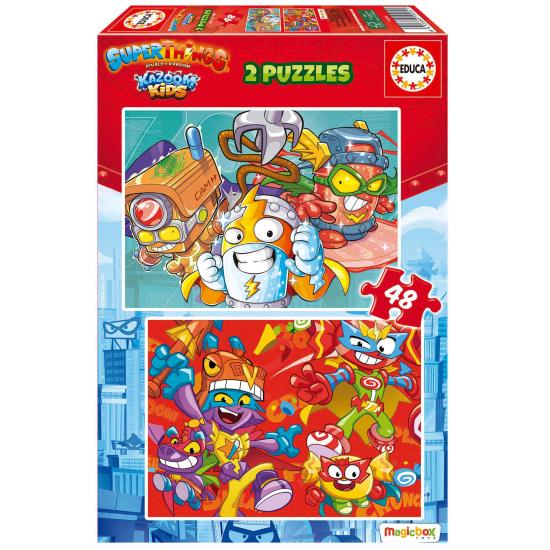 Educa Superthings Puzzle 2 x 48 pièces