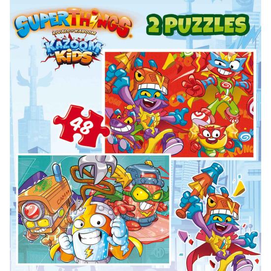 Educa Superthings Puzzle 2 x 48 pièces
