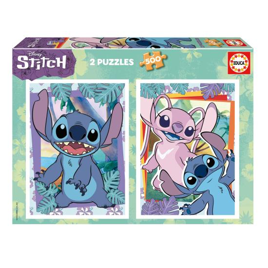 Educa Puzzle Disney Stitch de 2 x 500 pièces Educa Puzzle Disney Stitch de 2 x 500 pièces