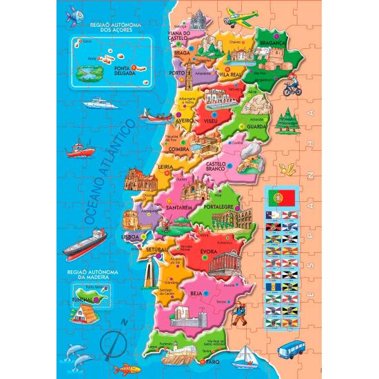 Puzzle Educa Districts du Portugal 150 pièces Puzzle Educa Districts du Portugal 150 pièces