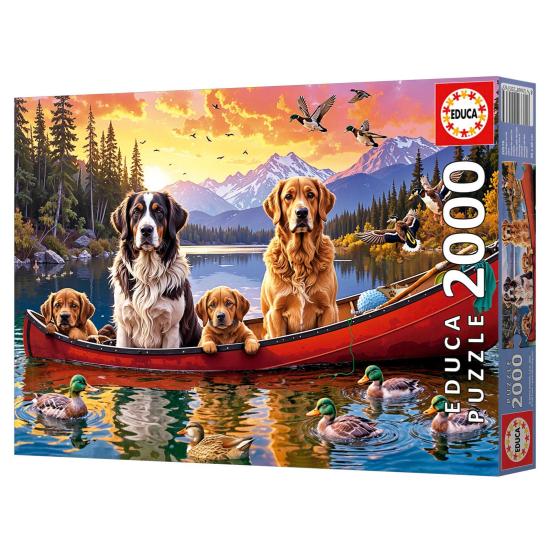 Puzzle Educa Dimanche Avec Les Enfantsde 2000 pièces
