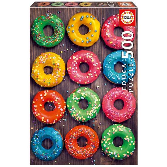Puzzle Educa Donuts colorés 500 pièces Puzzle Educa Donuts colorés 500 pièces