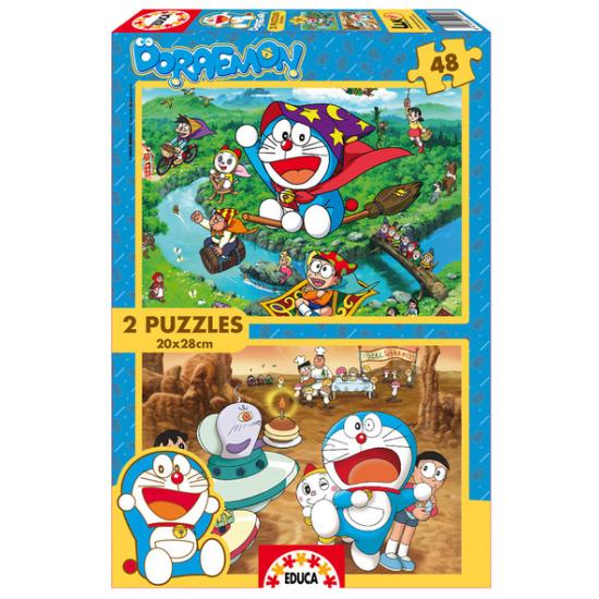 Puzzle Educa Doraemon 2 x 48 pièces