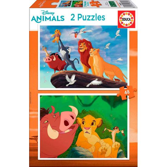 Puzzle Educa Le Roi Lion 2 x 48 pièces