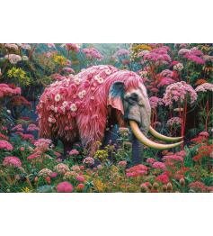 Puzzle Educa Éléphant Fleuri 1000 pièces